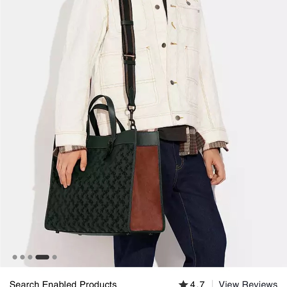 Coach Field Tote 40 in Green